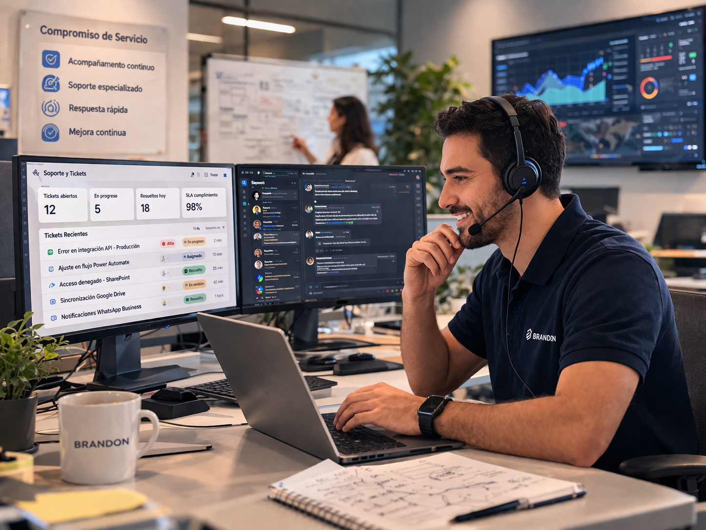 Soporte técnico continuo y acompañamiento post-entrega