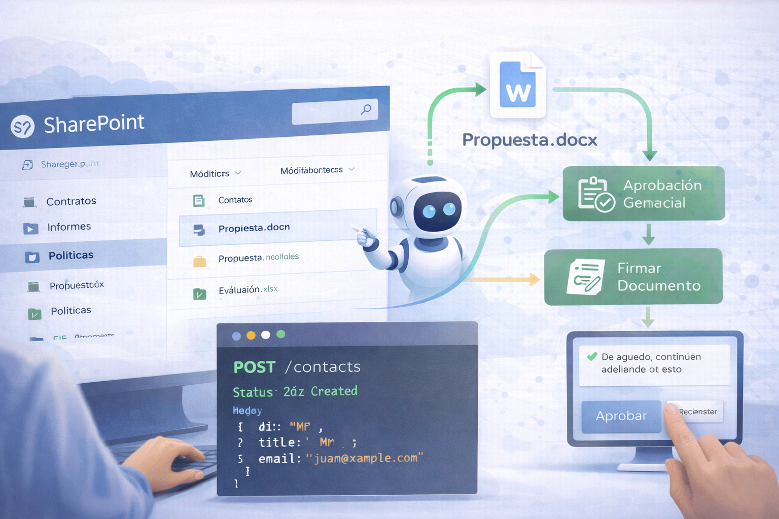 Repositorios SharePoint con automatización documental integrada